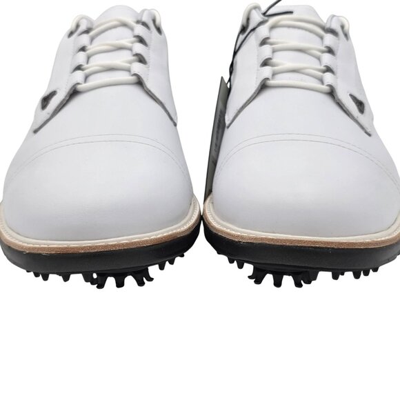 NEW Cuater Golf Shoes Mens 11.5 Travis Matthew Legend White Leather Waterproof - Picture 11 of 16